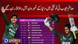 Saim Ayub Becomes ICC No.1 All-Rounder in T20I Rankings