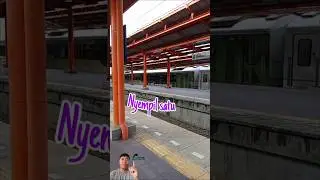 ada satu livery nyempil di kereta Brawijaya | masuk St.Bekasi