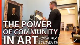 A DAY with my MENTORSHIP students ART VLOG museum drawing