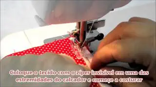 Calcador para z&iacute;per invis&iacute;vel para Janome 2008