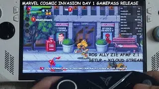 Игровой процесс Rog Ally Marvel Cosmic Invasion | Настройка AFMF 2.1 | Выход игрового абонемента ...