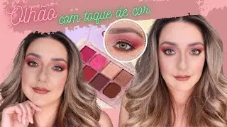 MAKE FÁCIL E RÁPIDA COM TOQUE DE COR