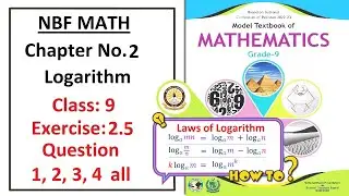 Math Class 9 (NBF) Exercise 2.5 Questions 1, 2, 3, 4  -  Full solution &ndash; (FBISE)