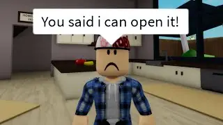 When your mom won't let you open the fridge🤣 (Roblox Meme)