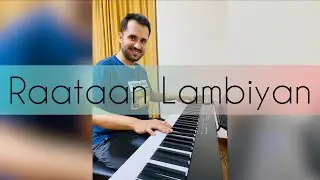 Raataan Lambiyan | 1-min Unplugged Piano Instrumental | Lyrics| #Shorts | Shershaah | Roshan Tulsani