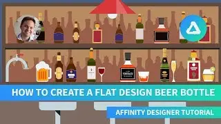 How To Create A flat Design Beer Bottle In Affinity Designer