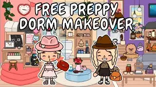 FREE PREPPY DORM HOUSE 💄💋 Toca Boca Free House Ideas | TOCA GIRLZ