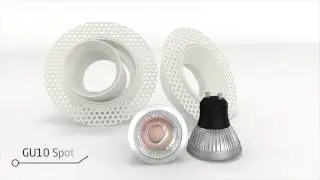 Trimless LED downlight