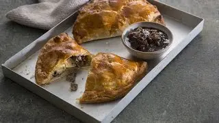 Cornish pasties with beer gravy