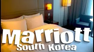 I&rsquo;m in South Korea! ... beautiful Courtyard by Marriott #hotelroomtour