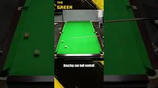 Amazing cue ball control! | The Green Baize  #billiards #snooker #8ballpool #cuesports #pool