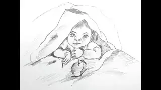How to Draw Baby Face for Beginners Without any Circle | Drawing a Cute Baby | Art Video