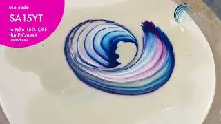 543. Sheleeart - Acrylic Fluid Art - The Combover is back baby!