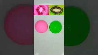 Pink vs green kiwi fruit colour mixing #shorts #art #fruit #colors #kiwi #mix #wasifadrawingacademy