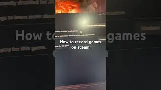 How to record games on steam