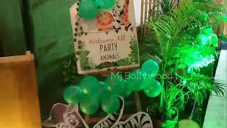 Lock upp Fame Nisha Rawal Son Kavish Mehra 5th Year Birthday Celebration Decoration 😊🎂🎉