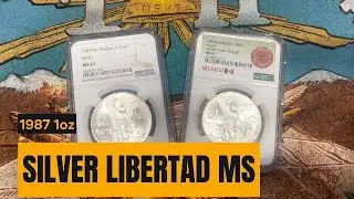 1987 1oz Silver Libertad MS + Double Die Reverse (DDR)
