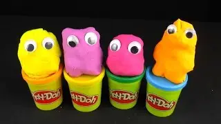 Fisher Price Toys Piggy Yoshi dinosaur Play Doh Googly eyes
