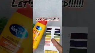 wow 😲 nexton sunblock lightening lotion ph testing #skincare #sunblockcream #skinwhitesunblock