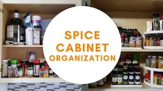 Spice Cabinet Organization ~ Kitchen Update