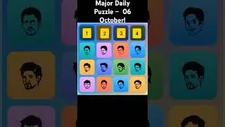Major Daily Puzzle &ndash;&nbsp; 06 October!