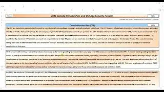 CPP & OAS - Canada Pension Plan