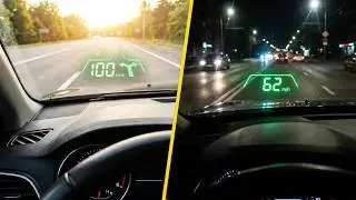 Универсальный ПРОЕКЦИОННЫЙ СПИДОМЕТР на ЛОБОВОЕ стекло | Head up Display Car