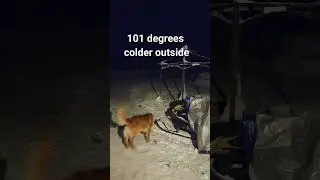 over 100 degrees difference #alaska  #winter #offgrid