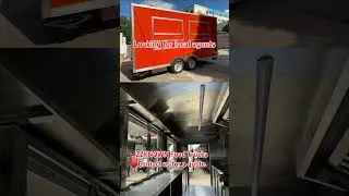 Vibrant Orange Square Food Truck Ideal for Street Food Vendors #streetfood #kitchen #catering