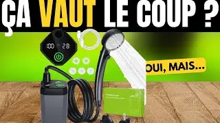 Portable Camping Shower &ndash; 6000mAh Rechargeable, Temperature Display
