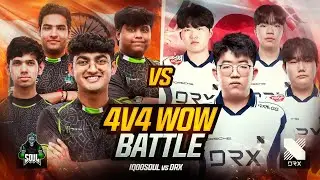 Drx 🇰🇷 v/s Team iQOOSouL 🇮🇳 | 4v4  Pov🚀