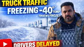 Truck Frozen Solid at -40&deg;C | Worst Winter Drive Ever#trucking#trucker #truckdriver 