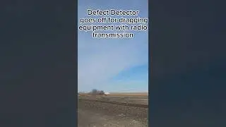 BNSF 6919 Leads a Empty Military Train with a dragging equipment defect with radio transmission