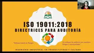 Clase Unidad 4 Directrices de Auditoria ISO 19011 2018