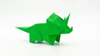 Origami Dinosaur: Triceratops &ndash; How to Fold
