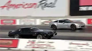Pontiac Trans AM Firebird Vs. Chevy Corvette C6 | Drag Race