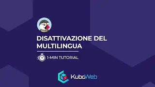 Disattivazione del multilingua su Prestashop 1.7