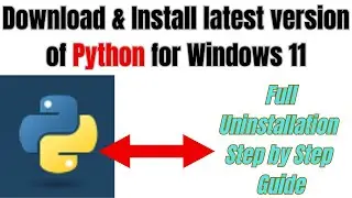 How to Install Python on Windows 11 | how to install python