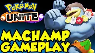 YOU CAN'T ESCAPE MACHAMP! Pokemon UNITE Machamp Gameplay Showcase! (#20)