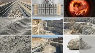 Inside the Cement Factory: From Limestone Quarry to Concrete Powder - Full Process