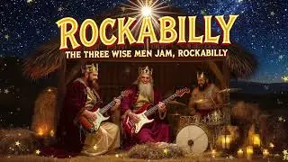 ROCKABILLY CHRISTMAS SONG | THREE WISE MEN PRAISING BABY JESUS ⭐👑🎶