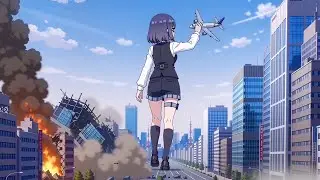 Giantess Growth | The Giant Girl Destroys the City