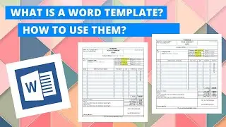 What is a Word Template and How to use them | Microsoft Word Template Tutorial