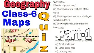 Quiz (test yourself) / Maps / Class-6 NCERT geography / Important mcq question answers