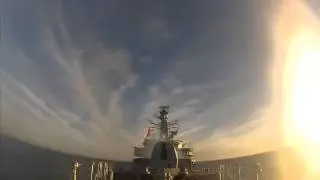 Royal Navy HMS Richmond Seawolf missile firing