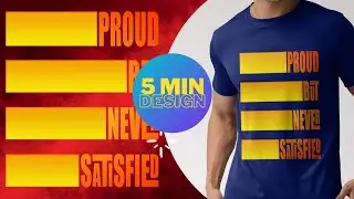 How to Creative T Shirt design in just 5 min./ Photoshop tutorial with Realex music.