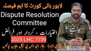 Powers of Dispute Resolution Committee | Babul Ilm Law Academy