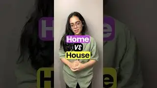 Home VS House - What&rsquo;s The Difference? Confusing English Words #learnenglish #speakenglish #ananya