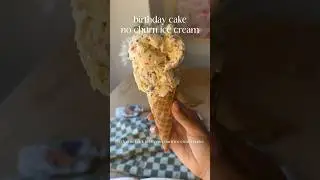 No churn birthday cake ice cream #bakingrecipes #recipe #summer #icecreamrecipe #icecream