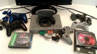 Sony PlayStation 1 Gray Console SCPH-5501 w/ 4 controllers, 6 Games, accessories Ebay Showcase Sold!